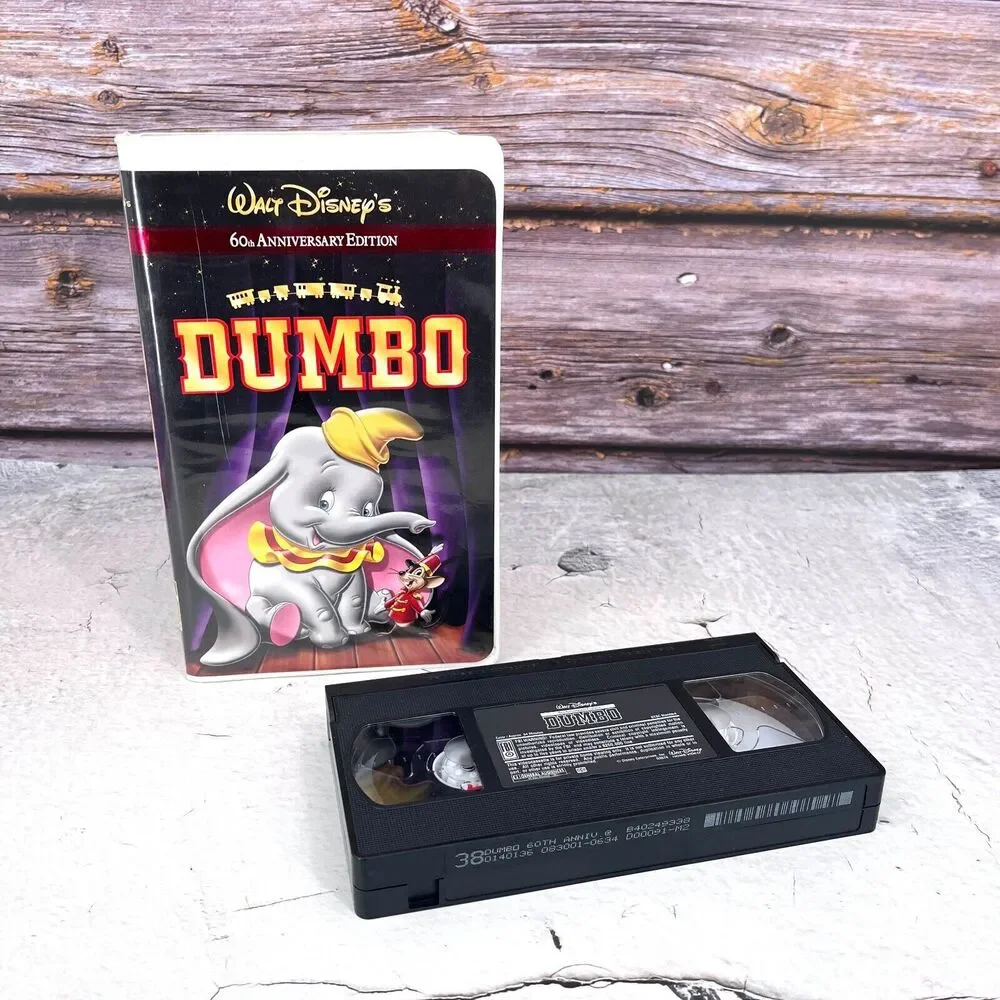 Walt Disney DUMBO VHS  #21623 Vintage 2001 60th Anniversary Edition Clam Shell